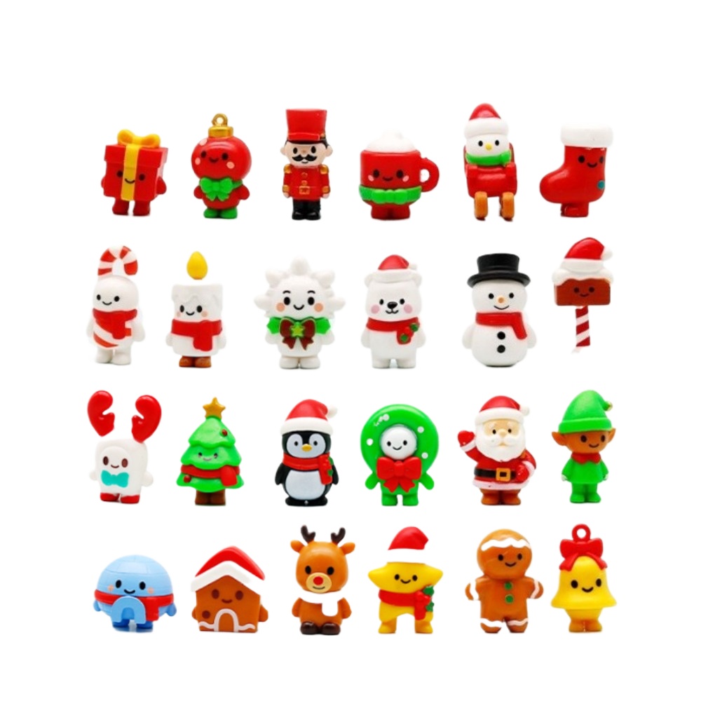 Elk Bugle Call - 24 szt. Mini figurki świąteczne 5