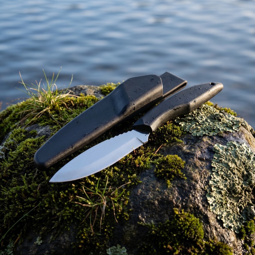 Hunting And Camping In Jungle - Nóż z ostrzem stałym o wysokiej