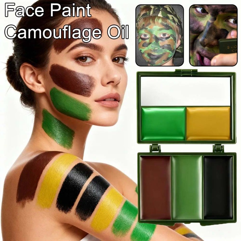 Trójkolorowy kamuflaż do malow – Camo Face Paint recenzja i cena