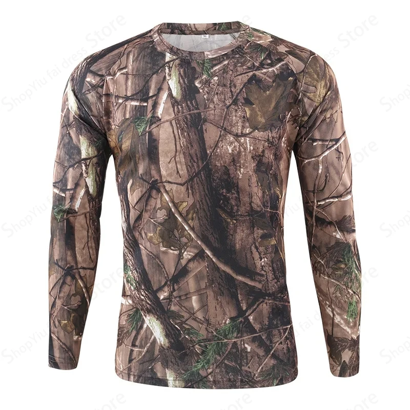 Męska koszulka z długim rękawe – Outdoor Hunting Prints recenzja i cena